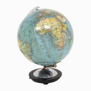 Globo terráqueo sueco vintage, 1950