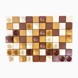 Multi Art Modular Wall Decoration Set from Quality System, Denmark, 1970s