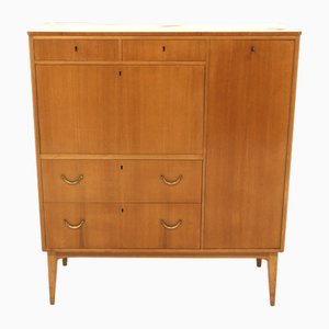 Secrétaire Vintage Scandinave en Orme, 1940