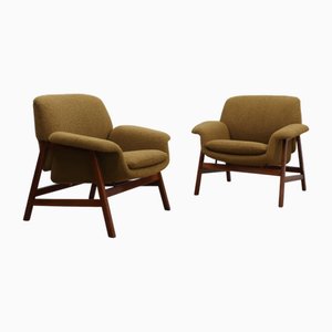 Sedie nr. 849 di Gianfranco Frattini per Cassina Meda, anni '50, set di 2