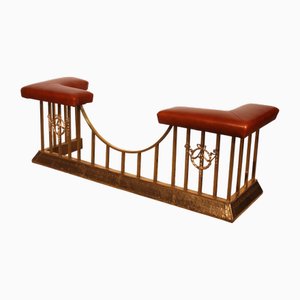 Panca da camino Fender Club in ottone e pelle