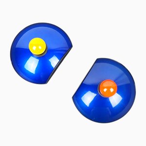 Emi Wall Sconces by Tommaso Cimini for Lumina, 1980s, Set of 2