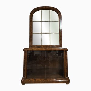 Art Deco Display Cabinet in Walnut Burl, 1930s