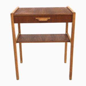 Vintage Scandinavian Teak Bedside Table, 1960s
