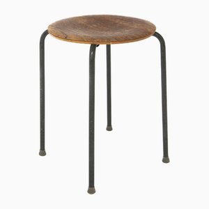 Sgabello vintage in teak, Scandinavia, 1960