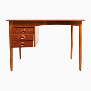 Scrivania in teak e quercia, Danimarca, anni '60