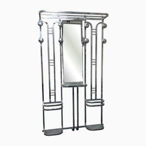 Grand Portemanteau Art Déco en Plaqué Chrome, France, 1920s