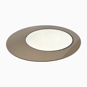 Large Italian Wall Mirror with Double Glass attributed to Cristal Arte, 1980s