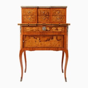 Bonheur-du-Jour Damen Sekretärin im Übergangsstil, 1830er