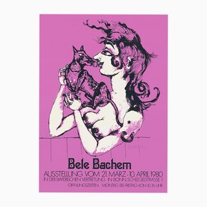 Nude Woman Poster by Bele Bachem, 1980s