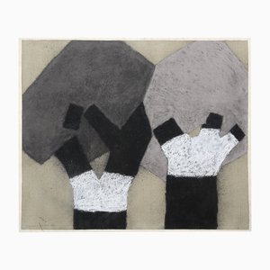 Barbara Keidel, Two Street Trees, 1994, Mixed Media