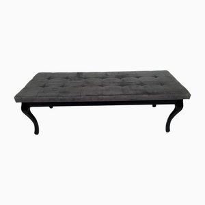 Upholstered Ottoman in Beech