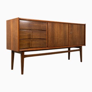 Vintage Walnut Sideboard from BFM, Poland, 1960s