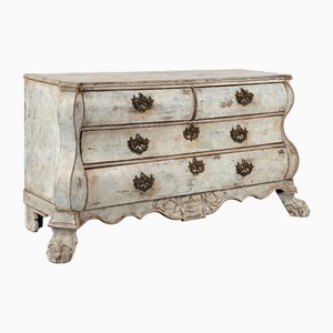 Cassettiera in stile gustaviano dipinta a mano, Paesi Bassi, metà XVIII secolo