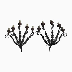 Wrought Iron Appliques, Set of 2