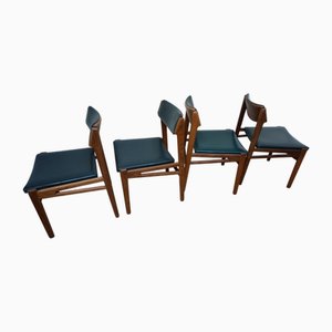 Dänische Mid-Century Esszimmerstühle aus Teak, 1960er, 4er Set