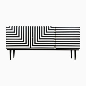 Tschechoslowakisches Sideboard mit Op Art, 1964