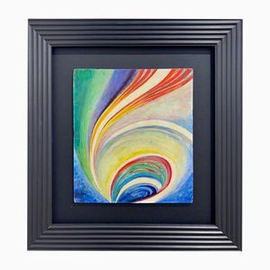 Louise Janin, Vortex, 1940s, Oil on Panel, Framed