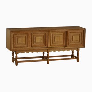 Aparador danés vintage de roble de Henning Kjærnulf, años 50