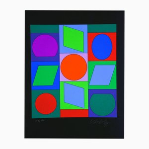 Victor Vasarely, Microcosmos, 1979, Silkscreen