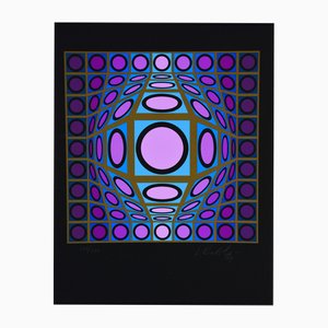 Victor Vasarely, Microcosmos, 1979, Serigrafía