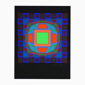 Victor Vasarely, Microcosmos, 1979, Serigrafía