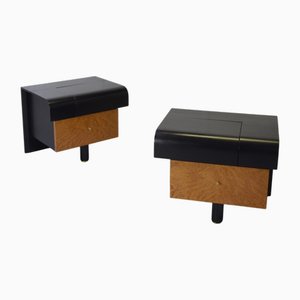 Comodini vintage di Pierre Cardin, anni '80, set di 2