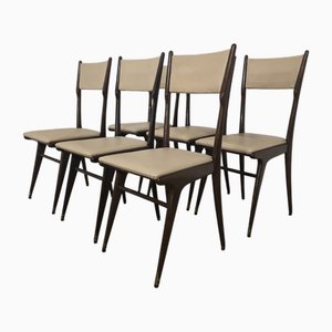 Vintage Chairs by Carlo De Carli, 1950s, Set of 6