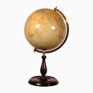 Terrestrial Globe by Merzbach & Falk Brussels for Greaves and Thomas London, 1930s
