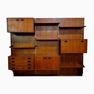 Librería modular estilo escandinavo de teca, años 60