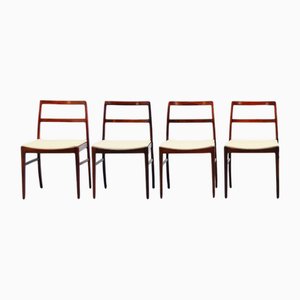 Sedie da pranzo nr. 430 in teak di Arne Vodder per Sibast Mobler, anni '60, set di 4