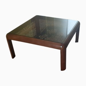 Vintage Couchtisch aus Nussholz, 1990er