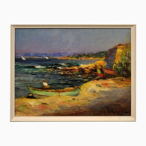 Jean-Baptiste Roubaud, French, Martigues, Provence, 1908, Oil, Framed