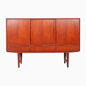 Danish Teak Highboard attributed to E. W. Bach for Sejling Skabe, 1960s