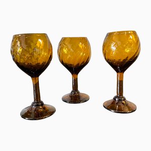 Vasos de licor vintage de Biot, años 70. Juego de 3