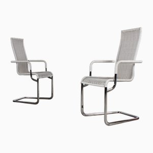 Moderne D21 Freischwinger Esszimmerstühle von Tecta, 2 . Set