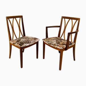 Sedia e poltrona vintage, anni '60, set di 2