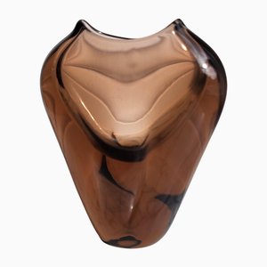 Czech Glass Vase by Miroslav Klinger, 1970s