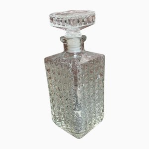 Glass Whiskey Decanter, 1970s