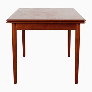 Mesa de comedor danesa Mid-Century de teca, años 60