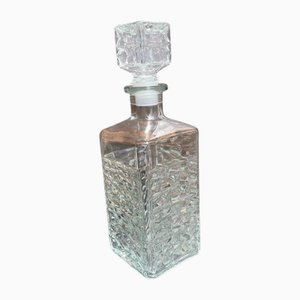 Glass Whiskey Decanter, 1970s