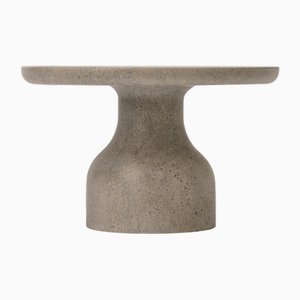 Peso Minimalist Round Side Table in Limestone by Depping & Jørgensen