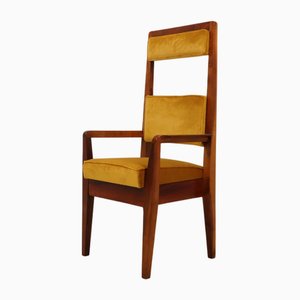 Silla italiana Mid-Century con respaldo alto atribuida a BBPR, años 50