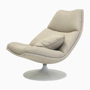 Butaca F511 en crema de Geoffrey Harcourt para Artifort, años 70