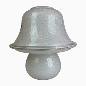 Lampada da tavolo a forma di fungo in vetro di Murano, anni '80