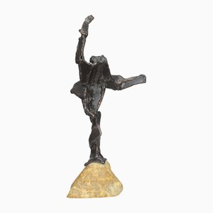 Hugo Hol, Scultura figurativa, anni '70, Bronzo con base in pietra