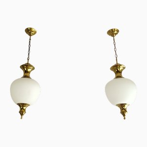 Lampione Pendants by Caccia Dominioni for Azucena, 1952, Set of 2