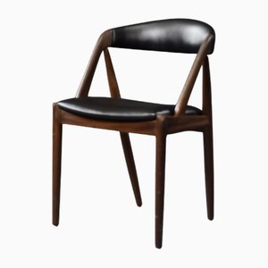 Moderner dänischer Mid-Century Teak Bürostuhl Modell 31 von Kai Kristiansen für Schou Andersen Møbelfabrik, 1957