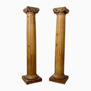Classical Pine Columns, 19th Century, Set of 2
