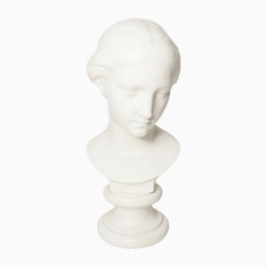 Marble Bust of a Woman from Louvre Museum 1445, 1980s
